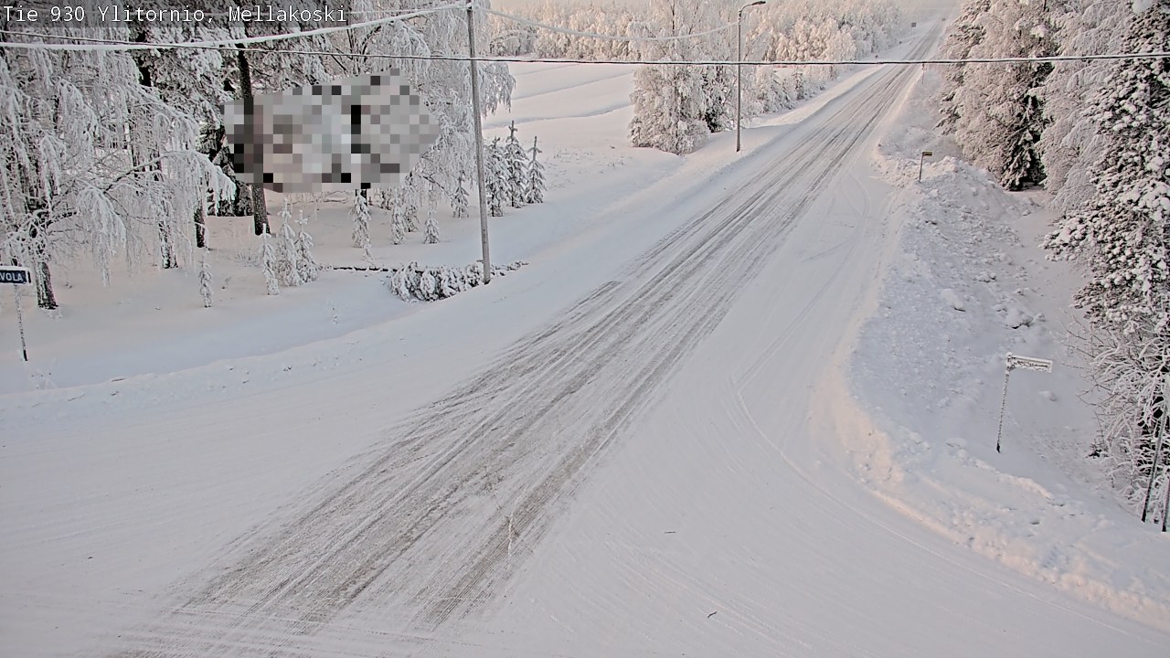 Weather Camera Image Road 83 Ylitornio, Mellakoski, Ylitornio, Lappi