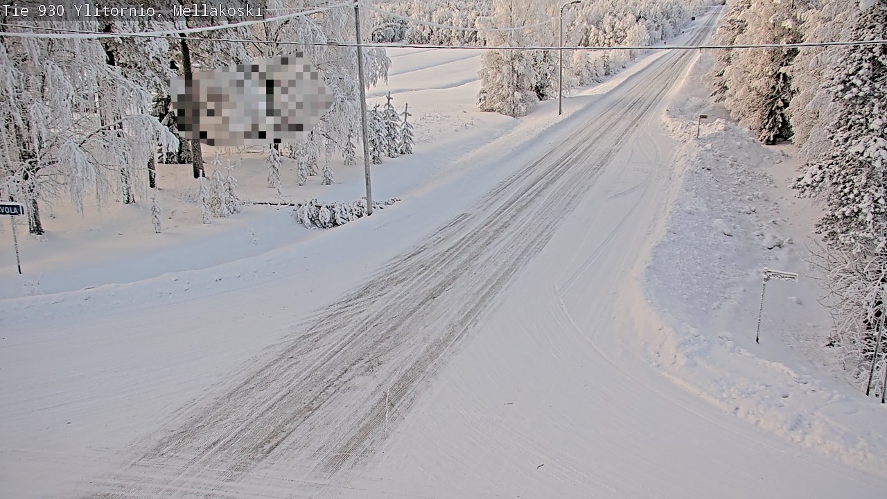 Weather Camera Image Road 83 Ylitornio, Mellakoski, Ylitornio, Lappi