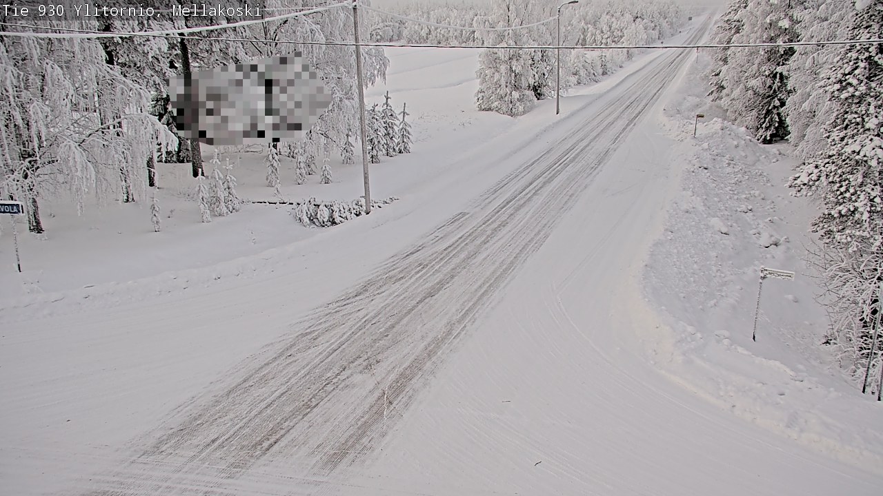 Weather Camera Image Väg 83 Övertorneå, Mellakoski, Ylitornio, Lappi