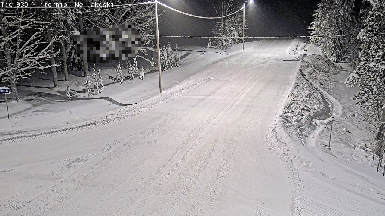 Weather Camera Image Väg 83 Övertorneå, Mellakoski, Ylitornio, Lappi