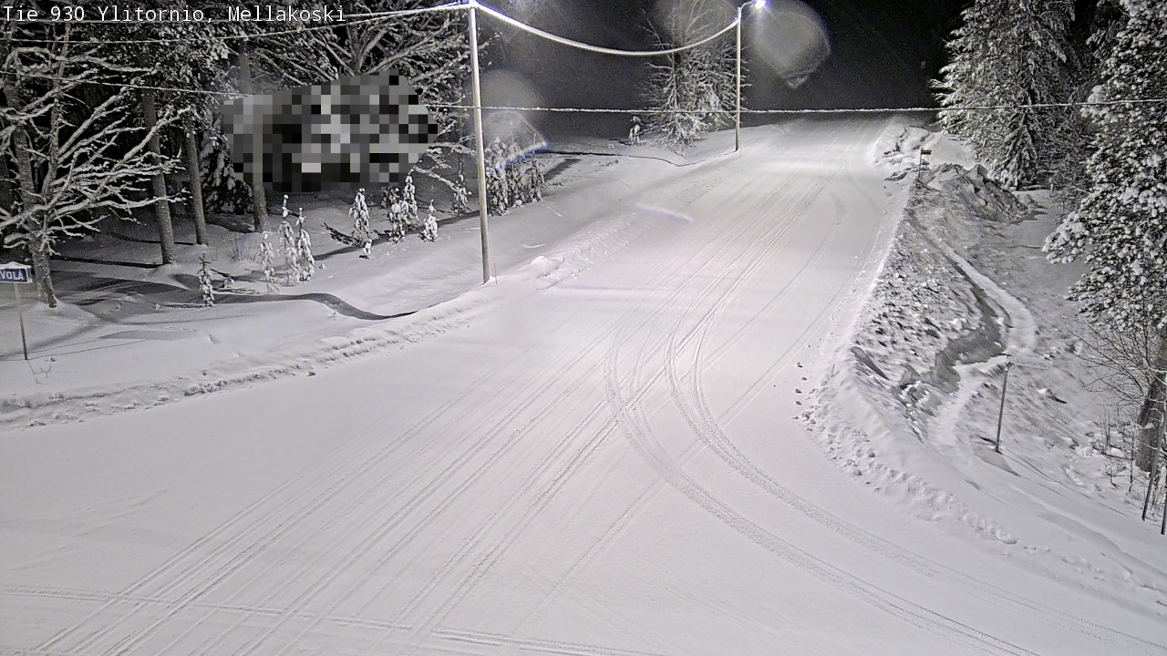 Weather Camera Image Väg 83 Övertorneå, Mellakoski, Ylitornio, Lappi