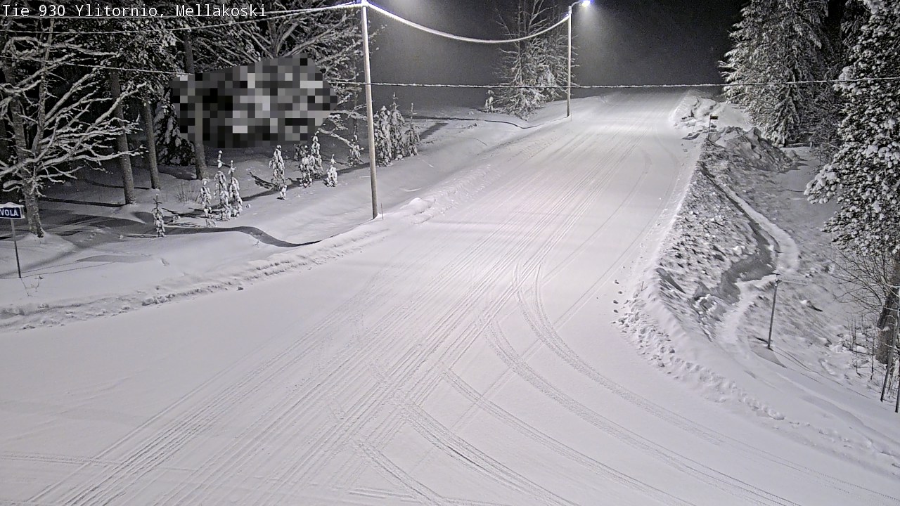 Weather Camera Image Väg 83 Övertorneå, Mellakoski, Ylitornio, Lappi