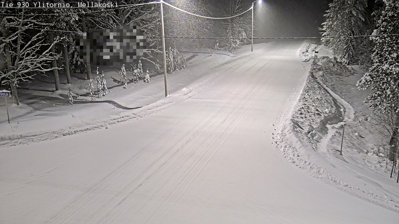 Weather Camera Image Väg 83 Övertorneå, Mellakoski, Ylitornio, Lappi