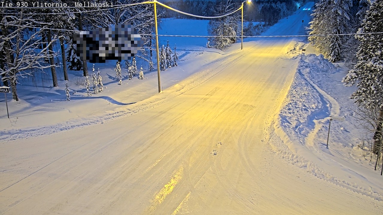 Weather Camera Image Väg 83 Övertorneå, Mellakoski, Ylitornio, Lappi
