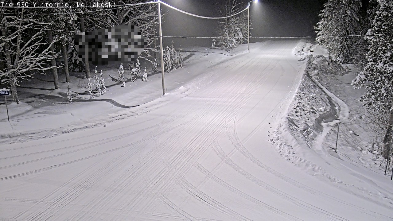 Weather Camera Image Väg 83 Övertorneå, Mellakoski, Ylitornio, Lappi