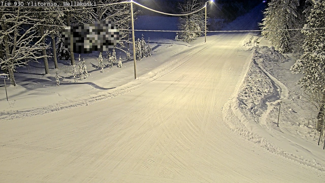 Weather Camera Image Väg 83 Övertorneå, Mellakoski, Ylitornio, Lappi