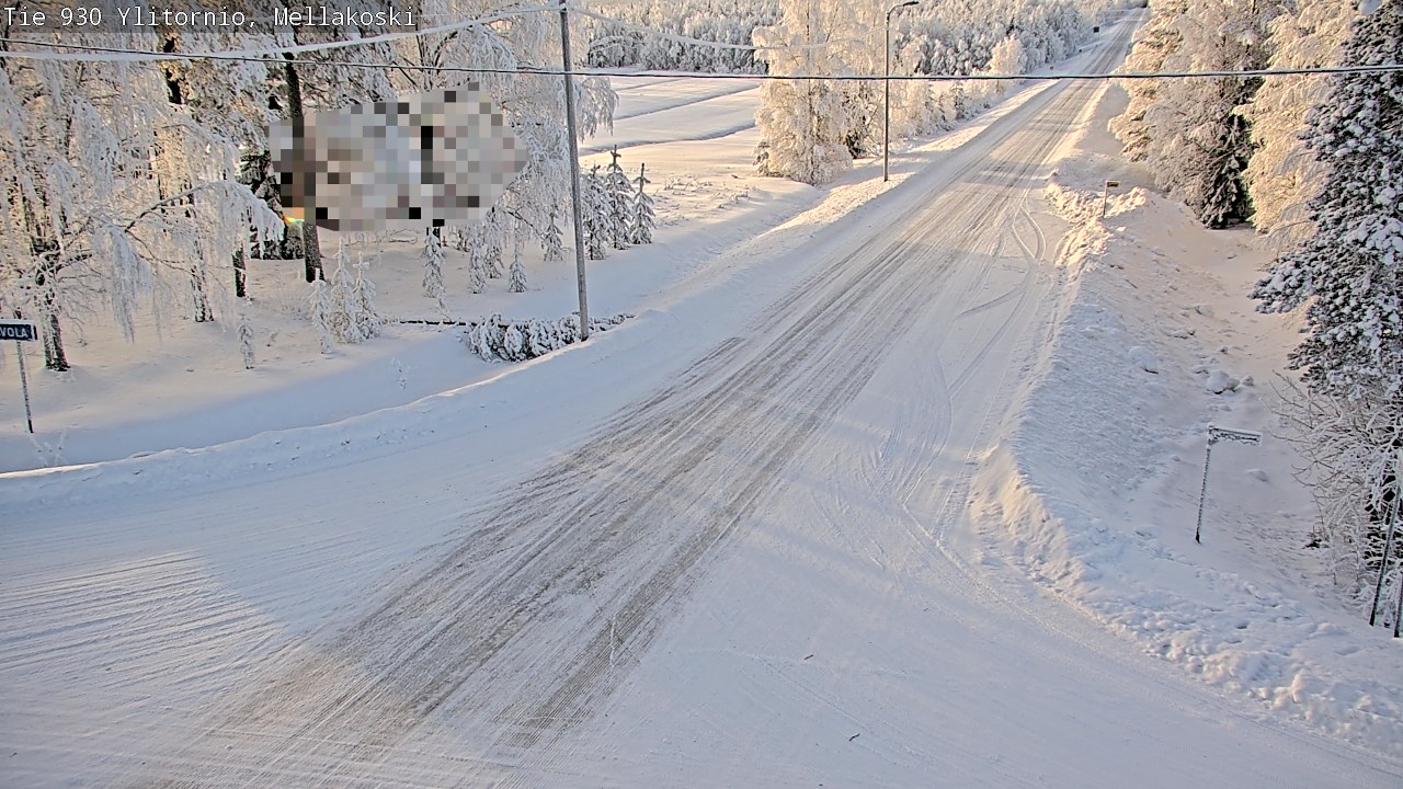 Weather Camera Image Road 83 Ylitornio, Mellakoski, Ylitornio, Lappi