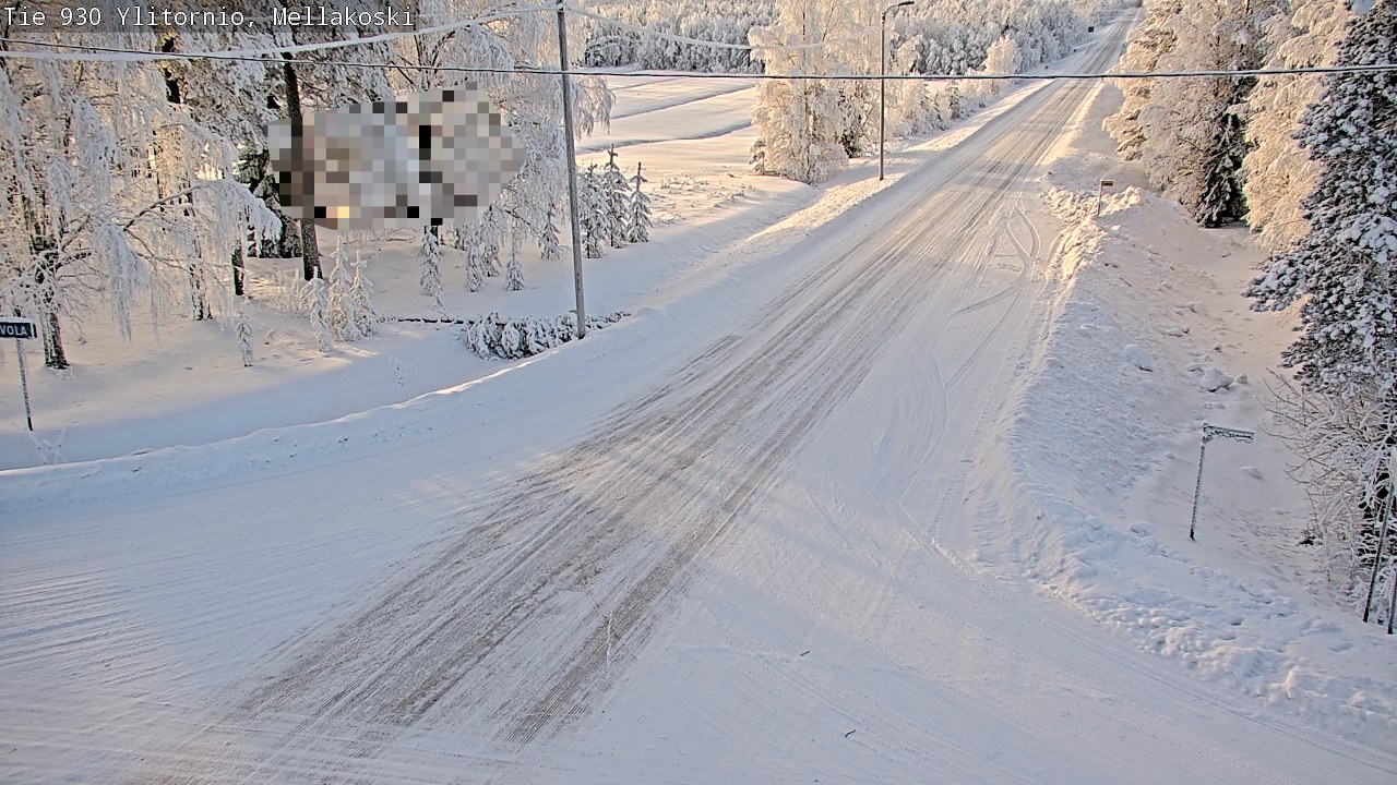 Weather Camera Image Road 83 Ylitornio, Mellakoski, Ylitornio, Lappi