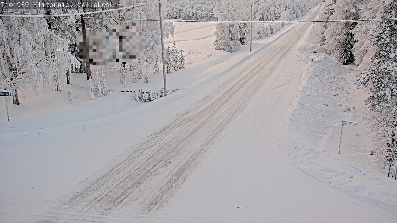 Weather Camera Image Road 83 Ylitornio, Mellakoski, Ylitornio, Lappi