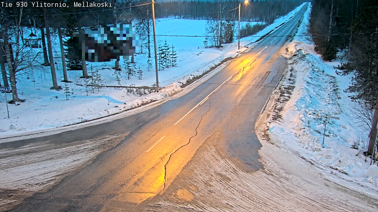 Weather Camera Image Road 83 Ylitornio, Mellakoski, Ylitornio, Lappi