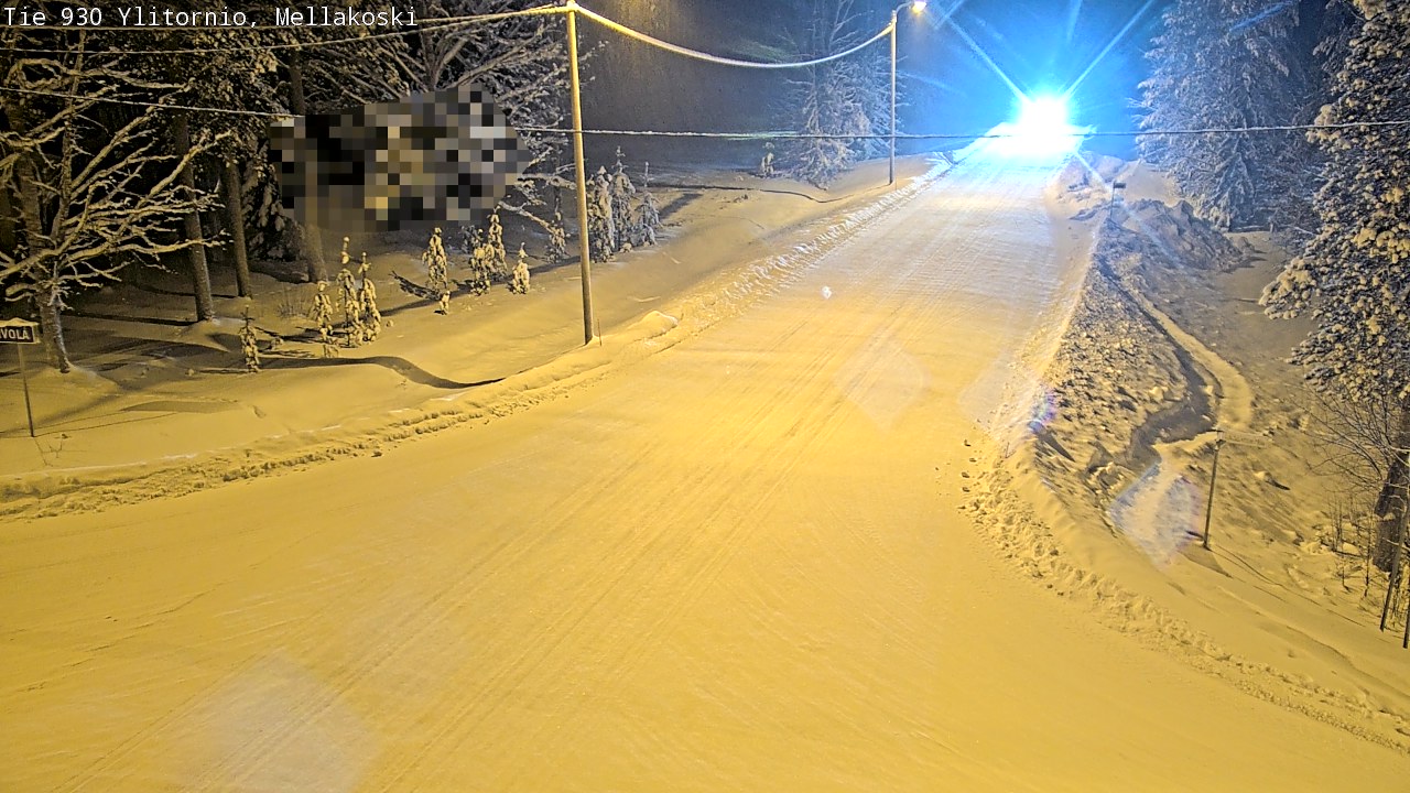 Weather Camera Image Väg 83 Övertorneå, Mellakoski, Ylitornio, Lappi