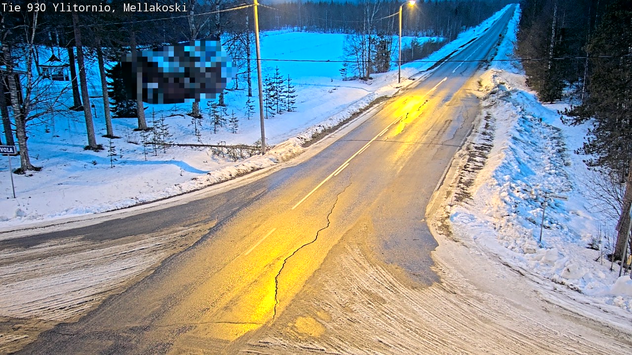 Weather Camera Image Road 83 Ylitornio, Mellakoski, Ylitornio, Lappi