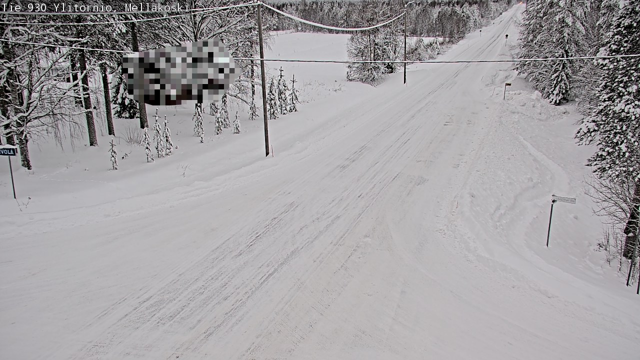 Weather Camera Image Väg 83 Övertorneå, Mellakoski, Ylitornio, Lappi
