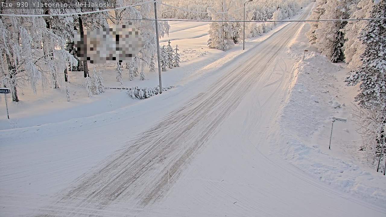 Weather Camera Image Road 83 Ylitornio, Mellakoski, Ylitornio, Lappi