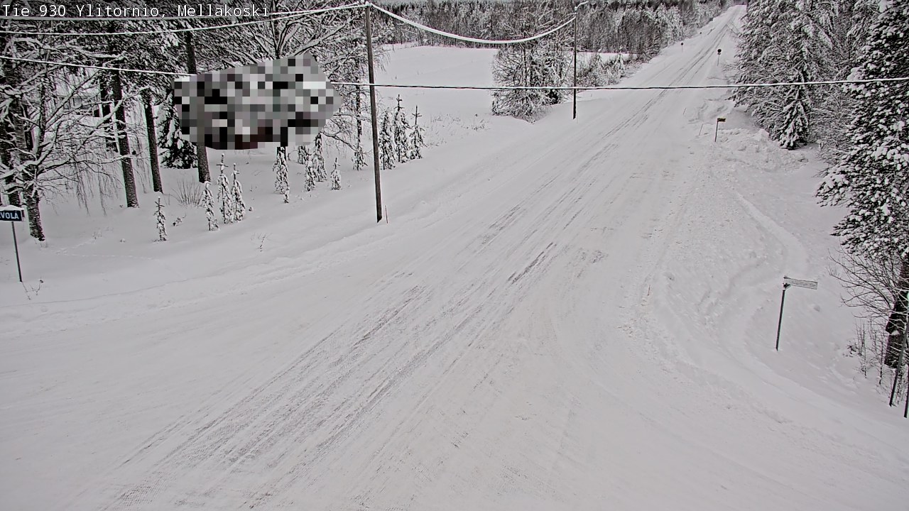 Weather Camera Image Väg 83 Övertorneå, Mellakoski, Ylitornio, Lappi