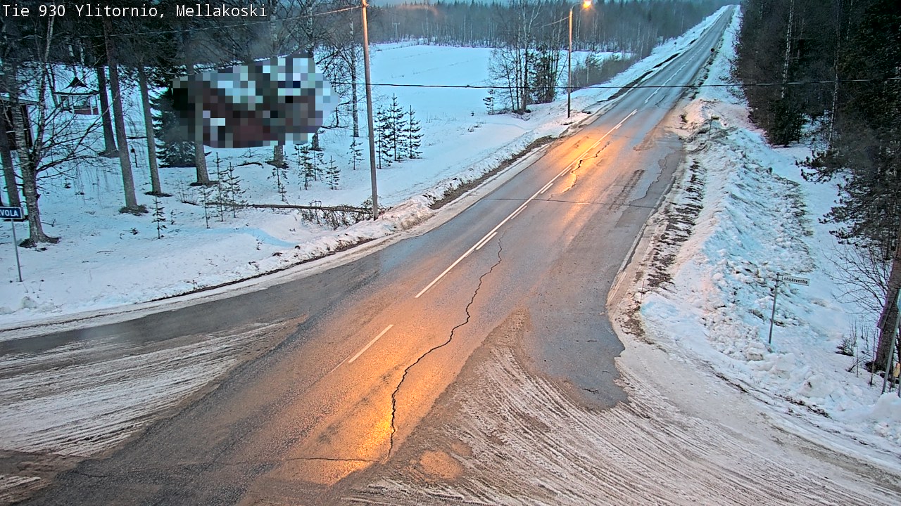 Weather Camera Image Road 83 Ylitornio, Mellakoski, Ylitornio, Lappi