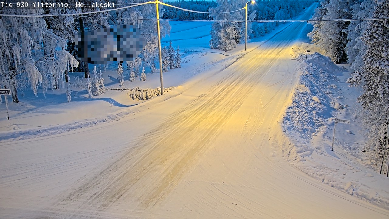 Weather Camera Image Road 83 Ylitornio, Mellakoski, Ylitornio, Lappi