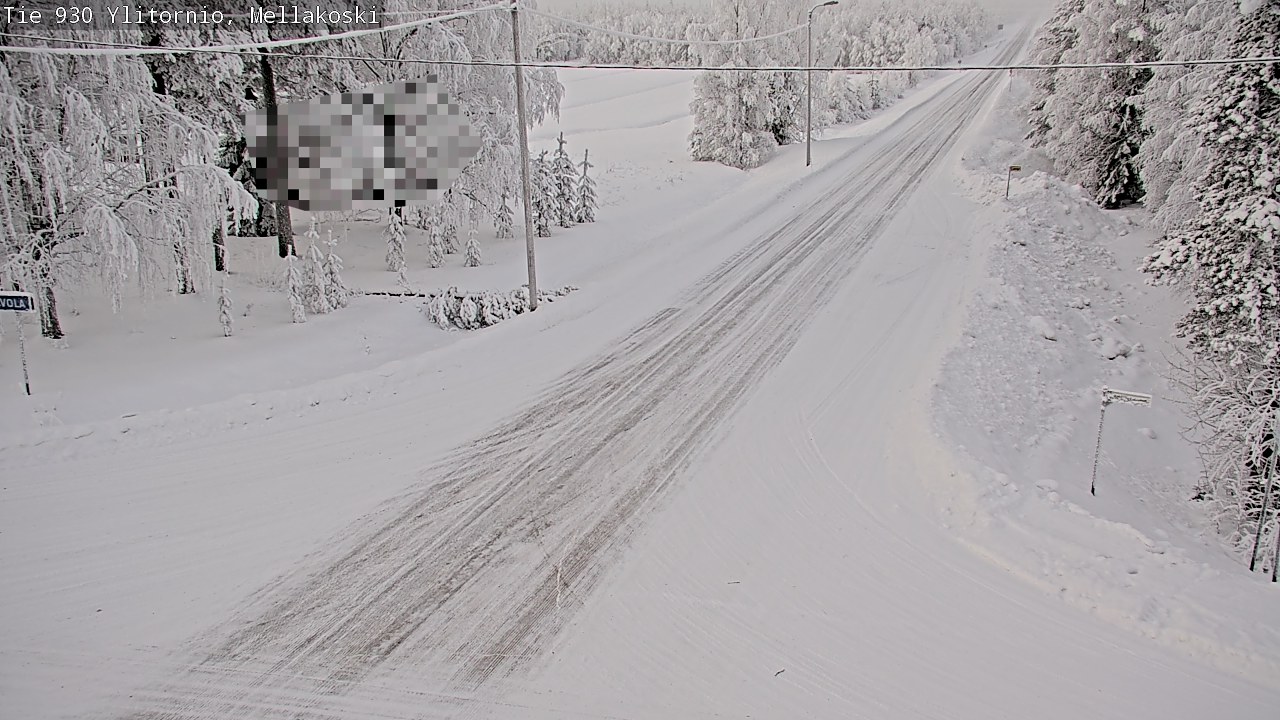 Weather Camera Image Road 83 Ylitornio, Mellakoski, Ylitornio, Lappi