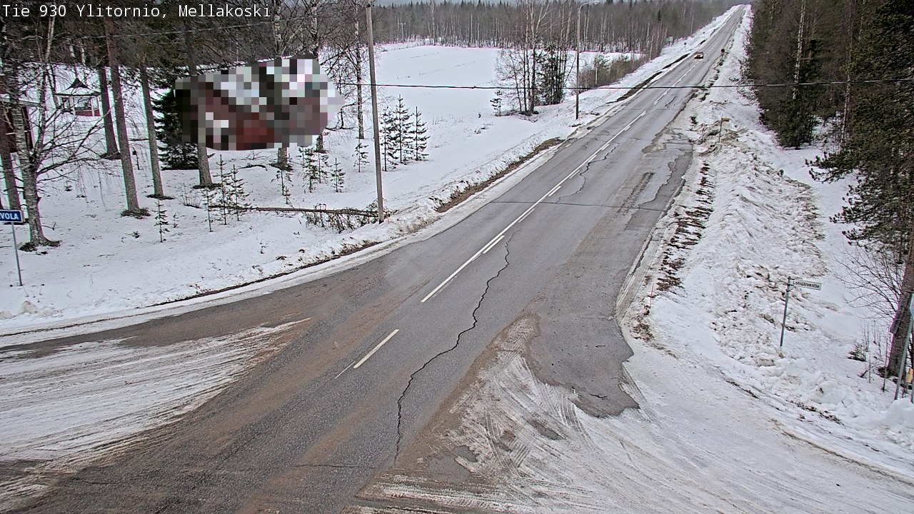 Weather Camera Image Väg 83 Övertorneå, Mellakoski, Ylitornio, Lappi