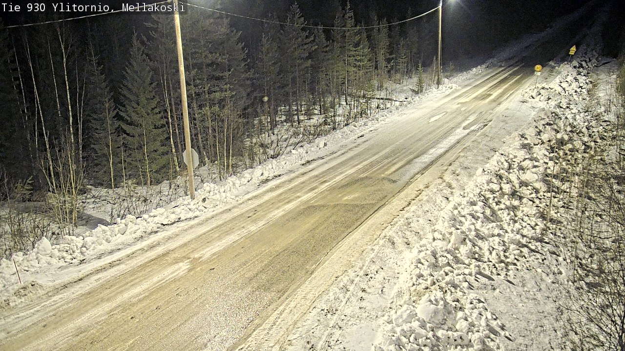 Weather Camera Image Road 83 Ylitornio, Mellakoski, Ylitornio, Lappi