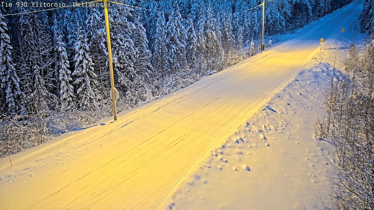 Weather Camera Image Road 83 Ylitornio, Mellakoski, Ylitornio, Lappi