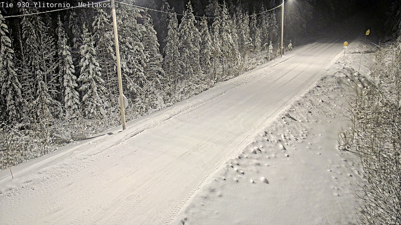 Weather Camera Image Road 83 Ylitornio, Mellakoski, Ylitornio, Lappi