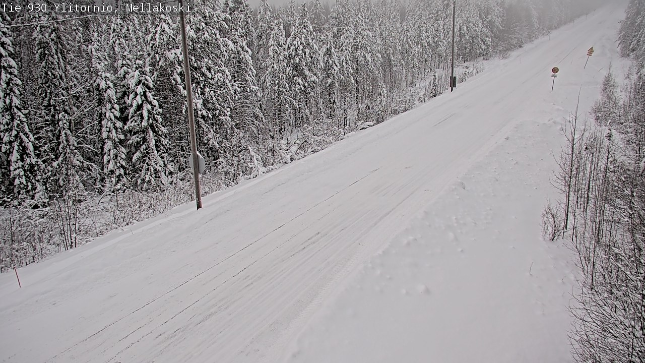 Weather Camera Image Väg 83 Övertorneå, Mellakoski, Ylitornio, Lappi