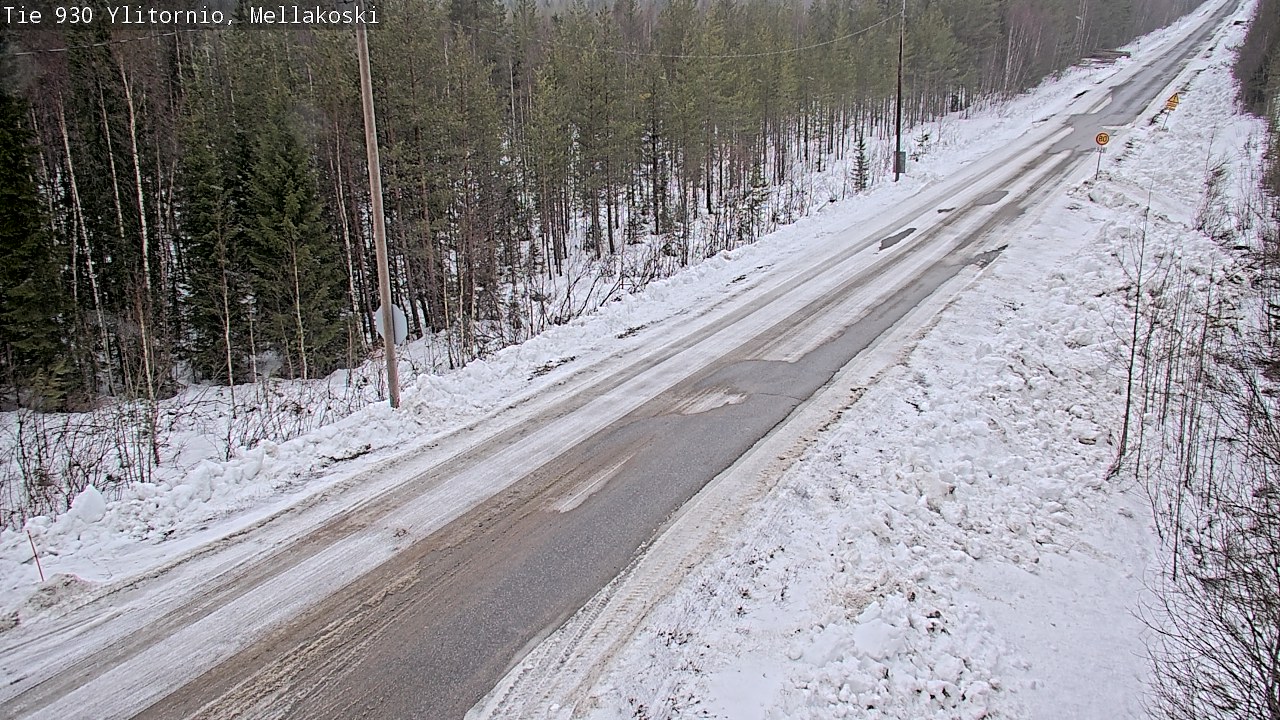 Weather Camera Image Väg 83 Övertorneå, Mellakoski, Ylitornio, Lappi