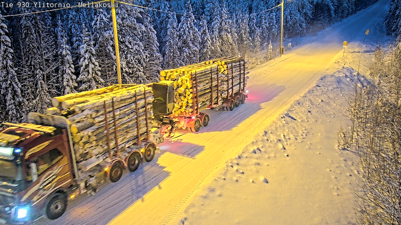 Weather Camera Image Road 83 Ylitornio, Mellakoski, Ylitornio, Lappi