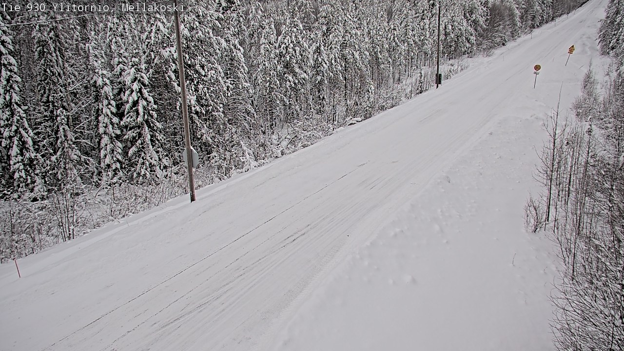 Weather Camera Image Road 83 Ylitornio, Mellakoski, Ylitornio, Lappi