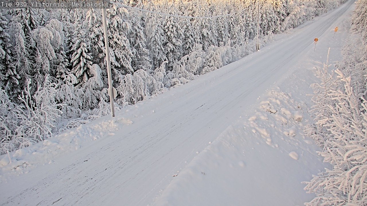 Weather Camera Image Road 83 Ylitornio, Mellakoski, Ylitornio, Lappi