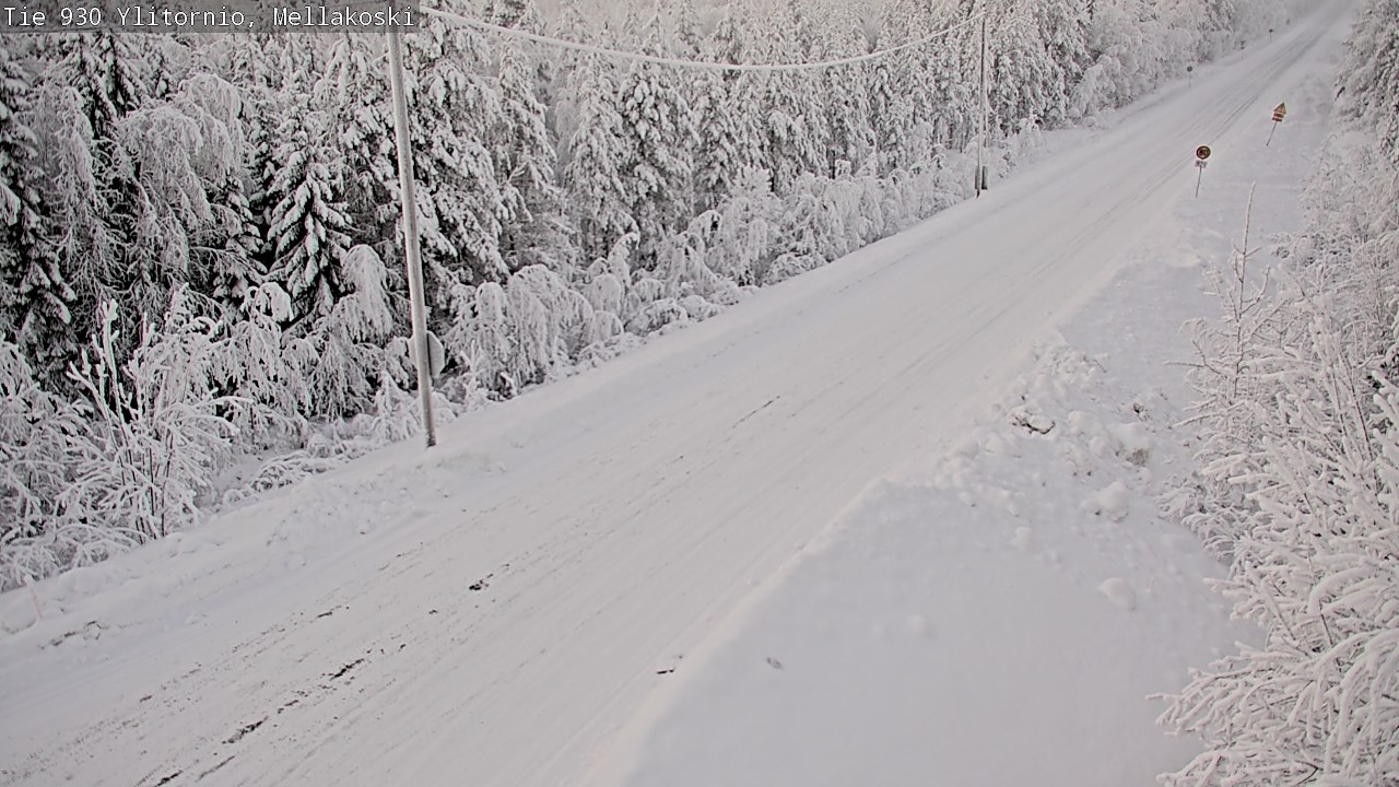 Weather Camera Image Road 83 Ylitornio, Mellakoski, Ylitornio, Lappi