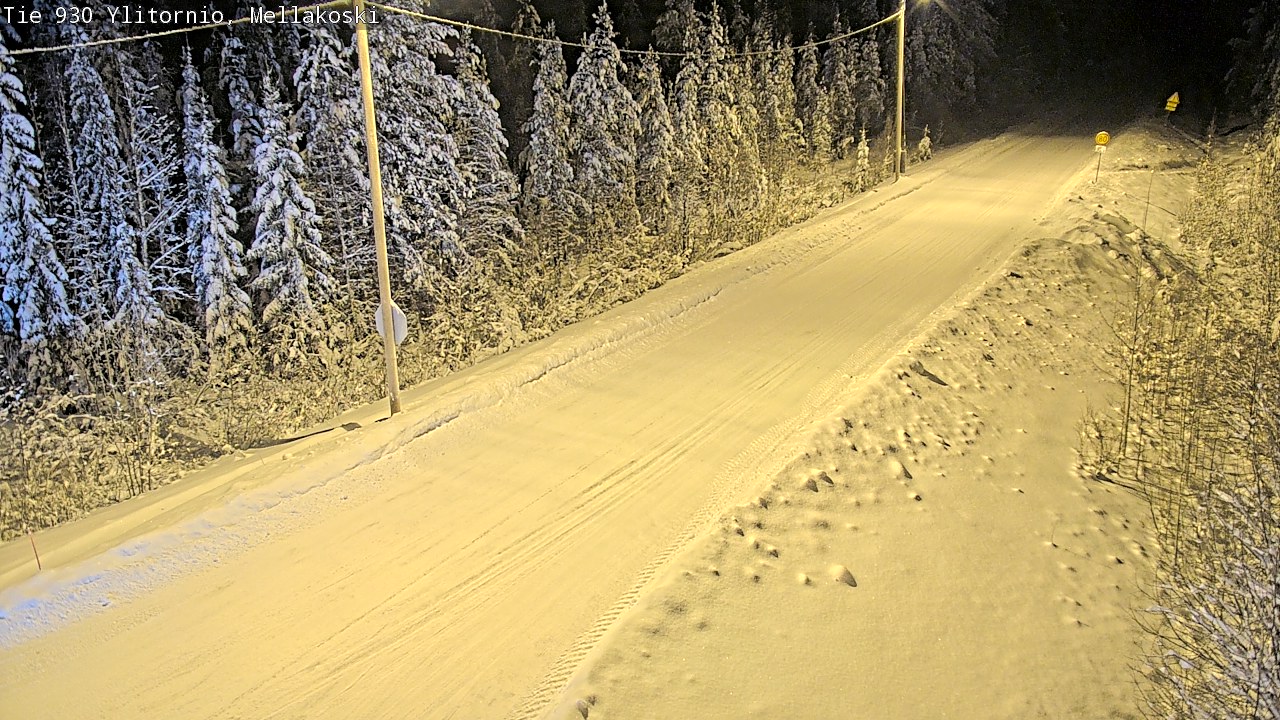 Weather Camera Image Road 83 Ylitornio, Mellakoski, Ylitornio, Lappi