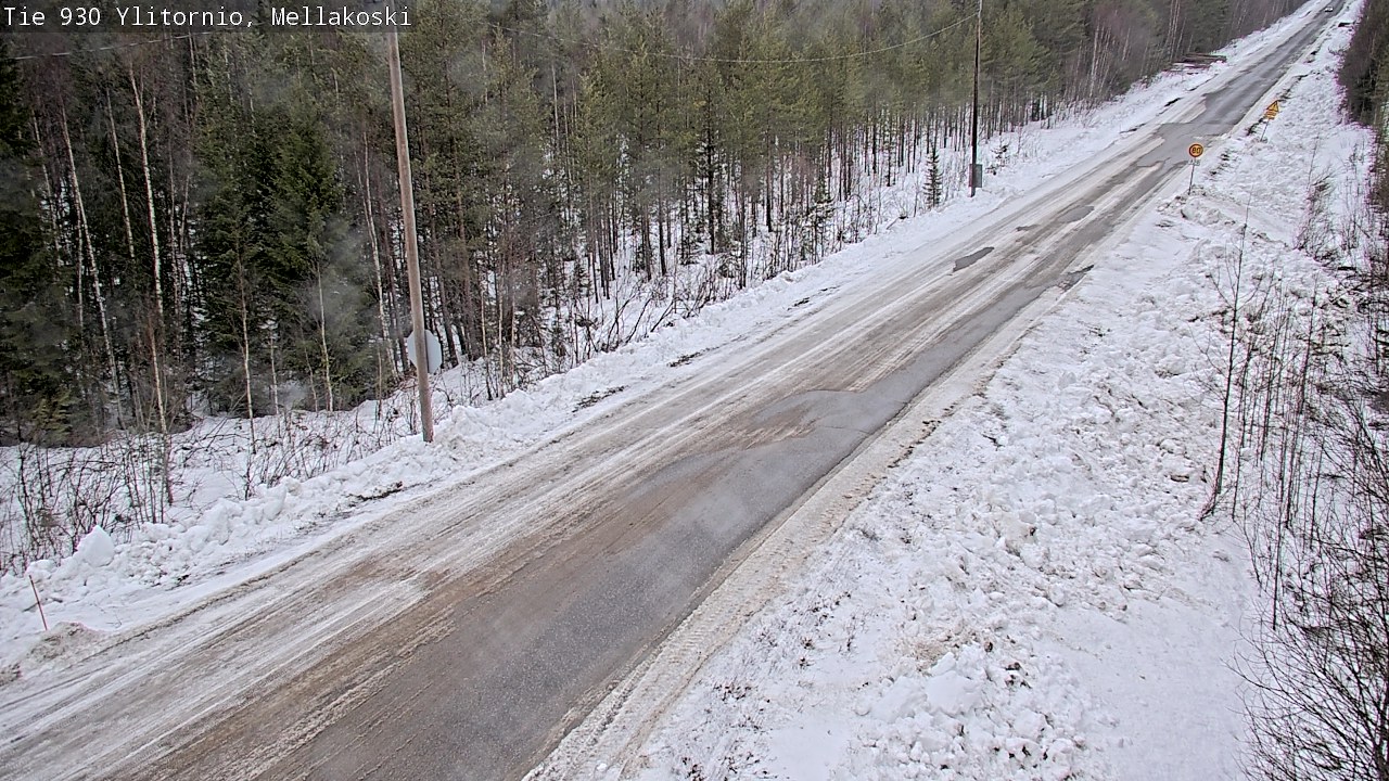 Weather Camera Image Väg 83 Övertorneå, Mellakoski, Ylitornio, Lappi