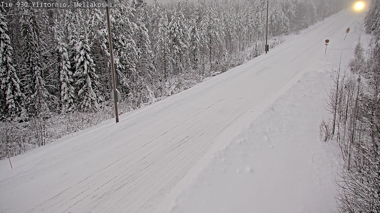Weather Camera Image Väg 83 Övertorneå, Mellakoski, Ylitornio, Lappi
