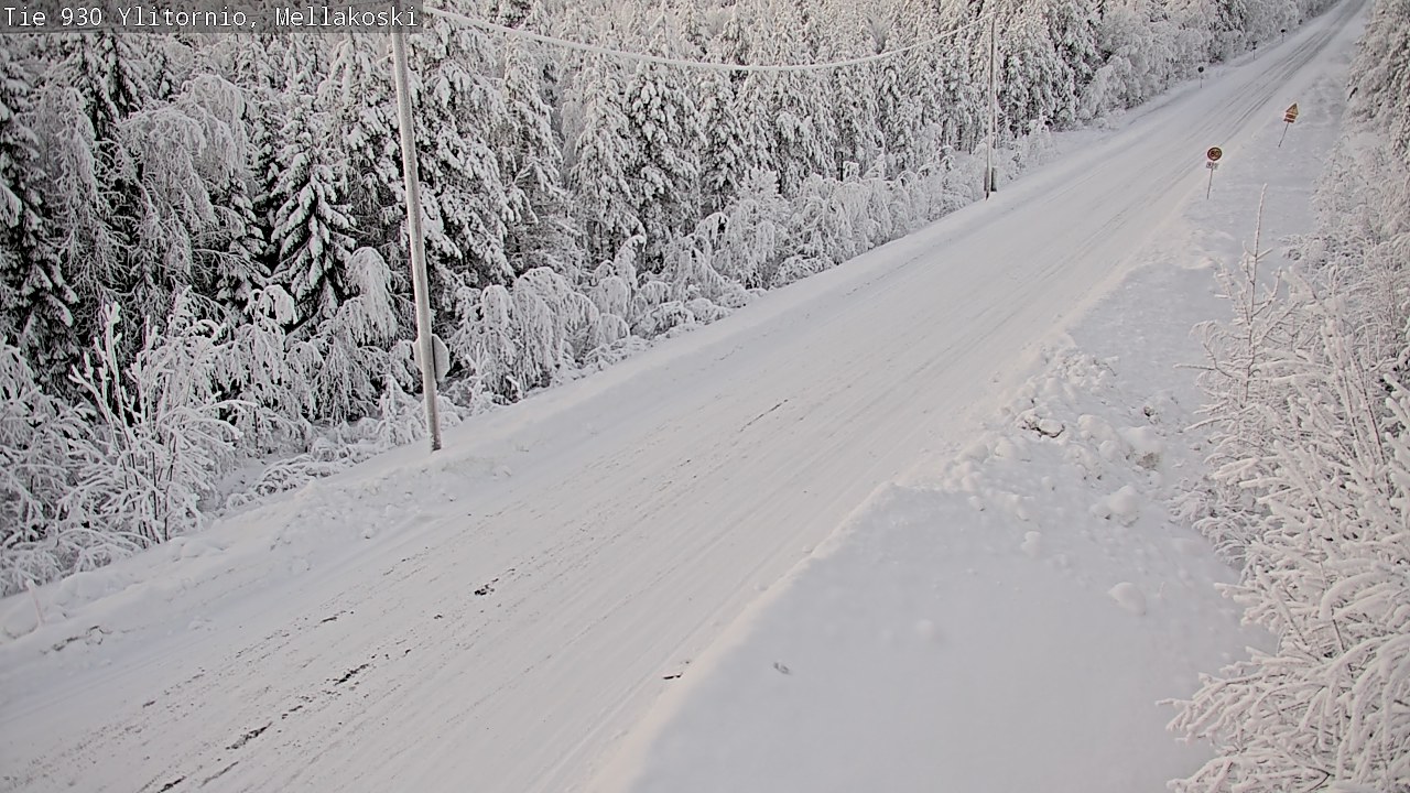 Weather Camera Image Road 83 Ylitornio, Mellakoski, Ylitornio, Lappi