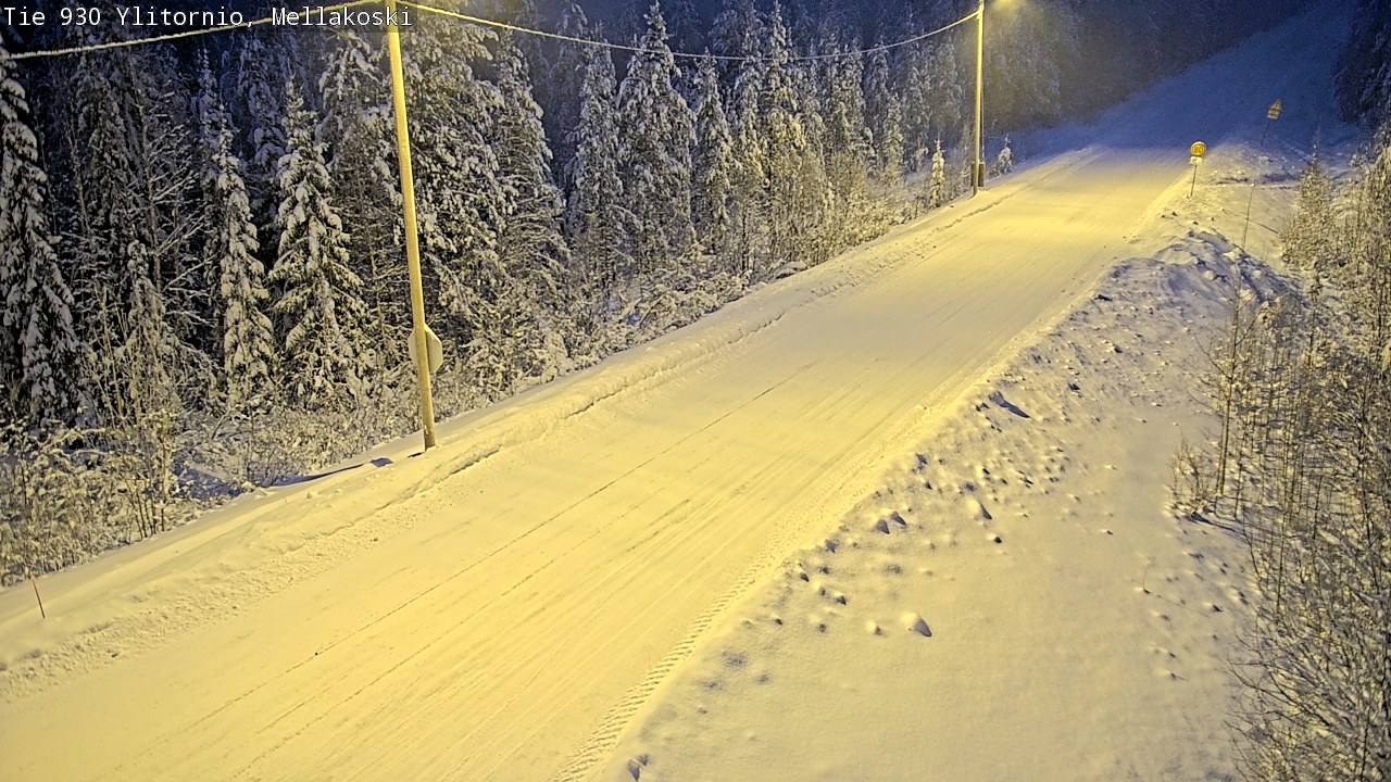 Weather Camera Image Road 83 Ylitornio, Mellakoski, Ylitornio, Lappi