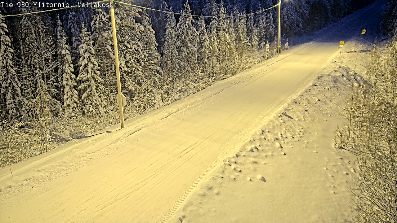 Weather Camera Image Road 83 Ylitornio, Mellakoski, Ylitornio, Lappi