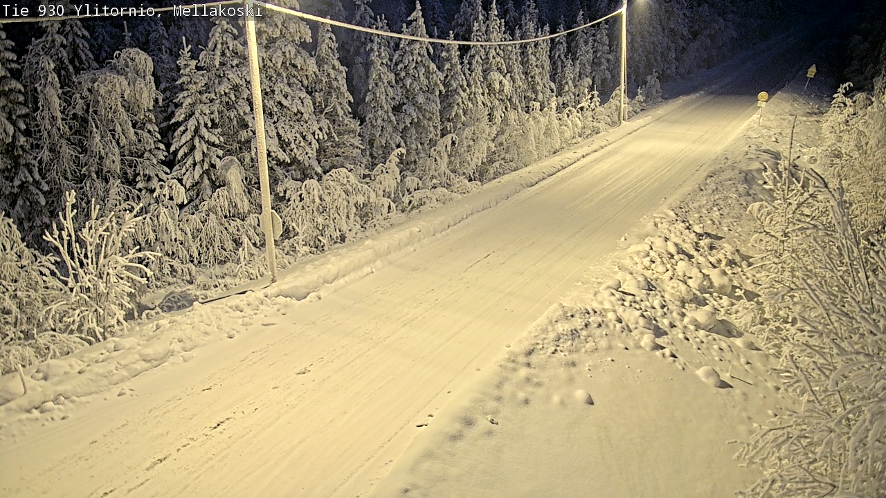 Weather Camera Image Road 83 Ylitornio, Mellakoski, Ylitornio, Lappi