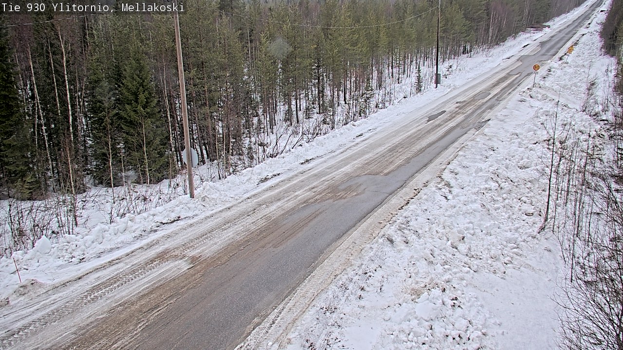 Weather Camera Image Väg 83 Övertorneå, Mellakoski, Ylitornio, Lappi