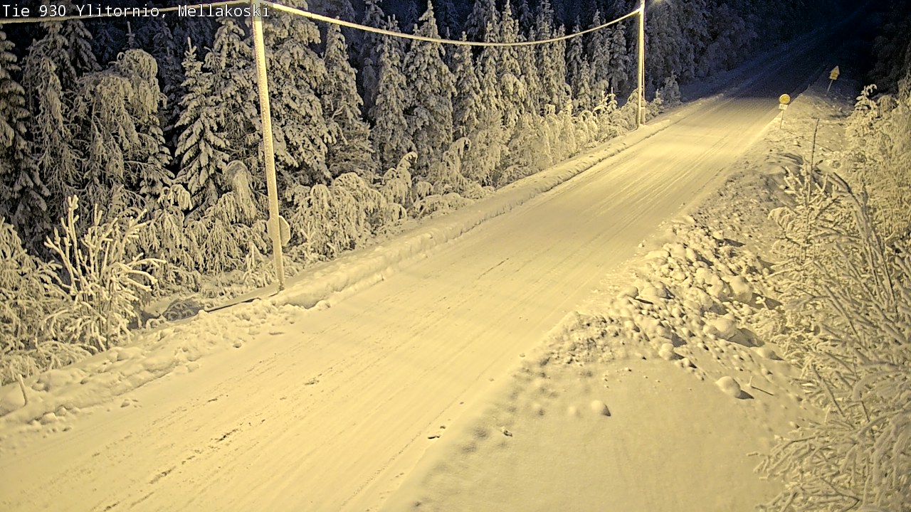 Weather Camera Image Road 83 Ylitornio, Mellakoski, Ylitornio, Lappi