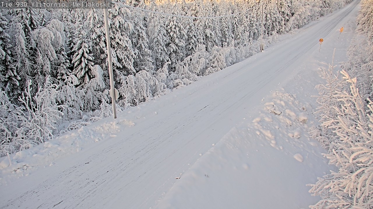 Weather Camera Image Road 83 Ylitornio, Mellakoski, Ylitornio, Lappi