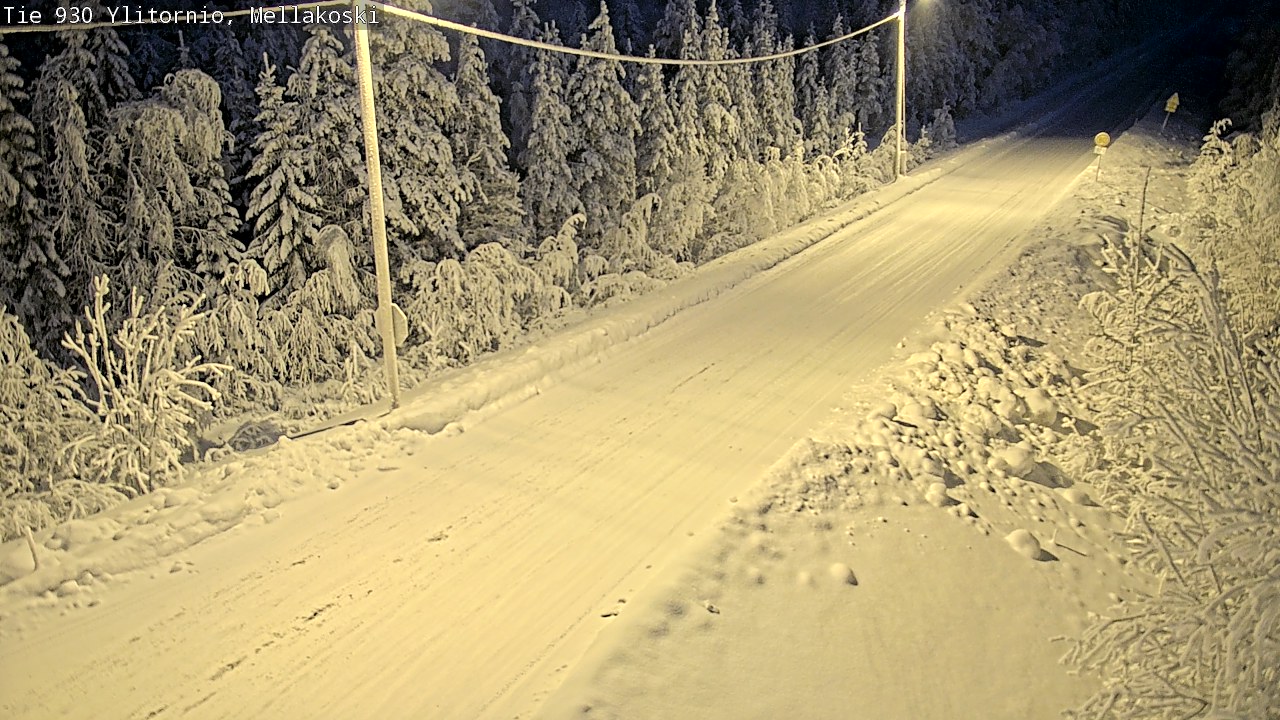 Weather Camera Image Road 83 Ylitornio, Mellakoski, Ylitornio, Lappi