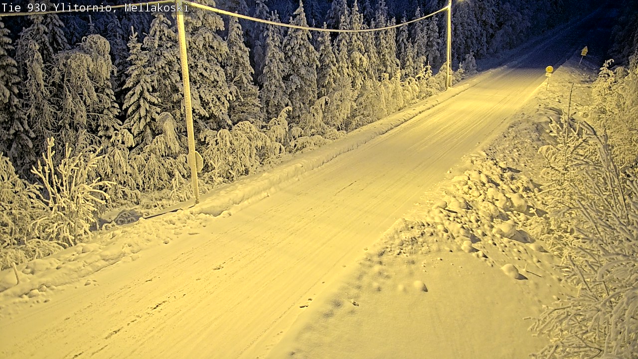 Weather Camera Image Road 83 Ylitornio, Mellakoski, Ylitornio, Lappi