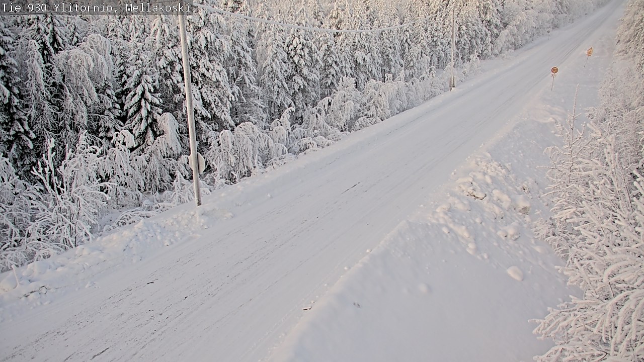 Weather Camera Image Road 83 Ylitornio, Mellakoski, Ylitornio, Lappi