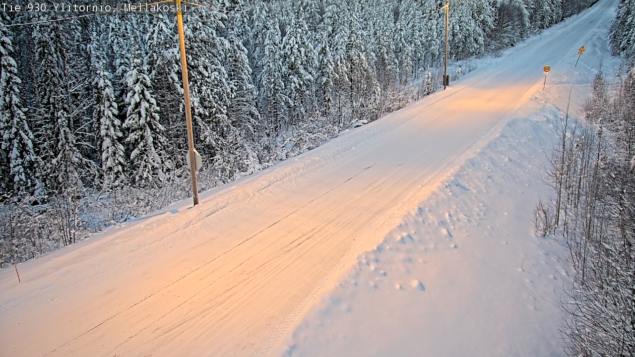 Weather Camera Image Road 83 Ylitornio, Mellakoski, Ylitornio, Lappi