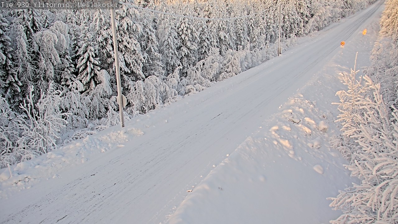 Weather Camera Image Road 83 Ylitornio, Mellakoski, Ylitornio, Lappi