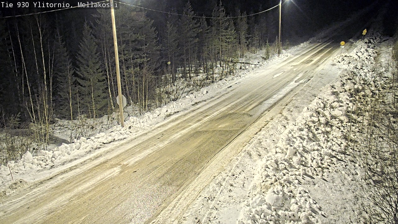 Weather Camera Image Road 83 Ylitornio, Mellakoski, Ylitornio, Lappi