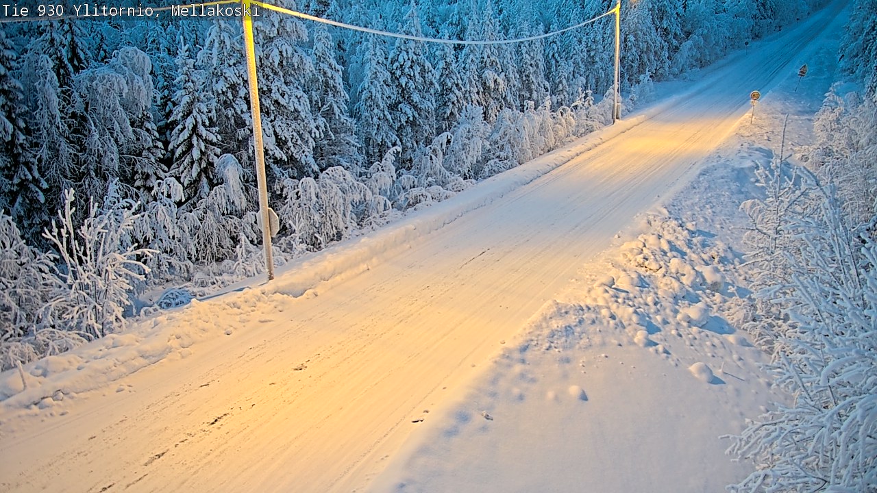 Weather Camera Image Road 83 Ylitornio, Mellakoski, Ylitornio, Lappi