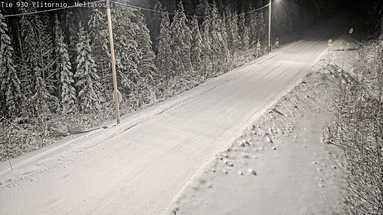 Weather Camera Image Road 83 Ylitornio, Mellakoski, Ylitornio, Lappi
